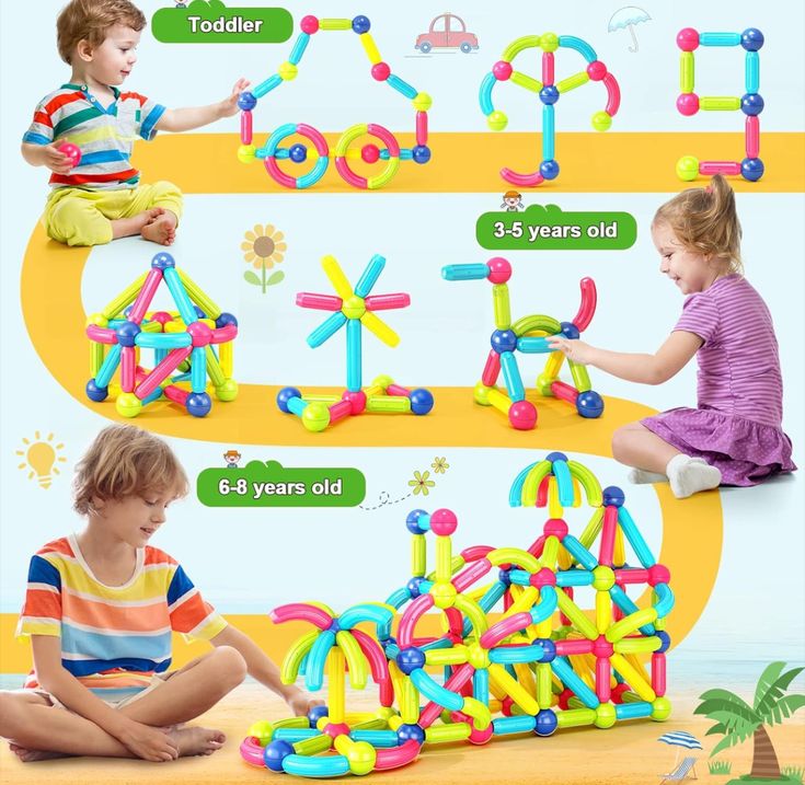 Magnetic bar blocks
