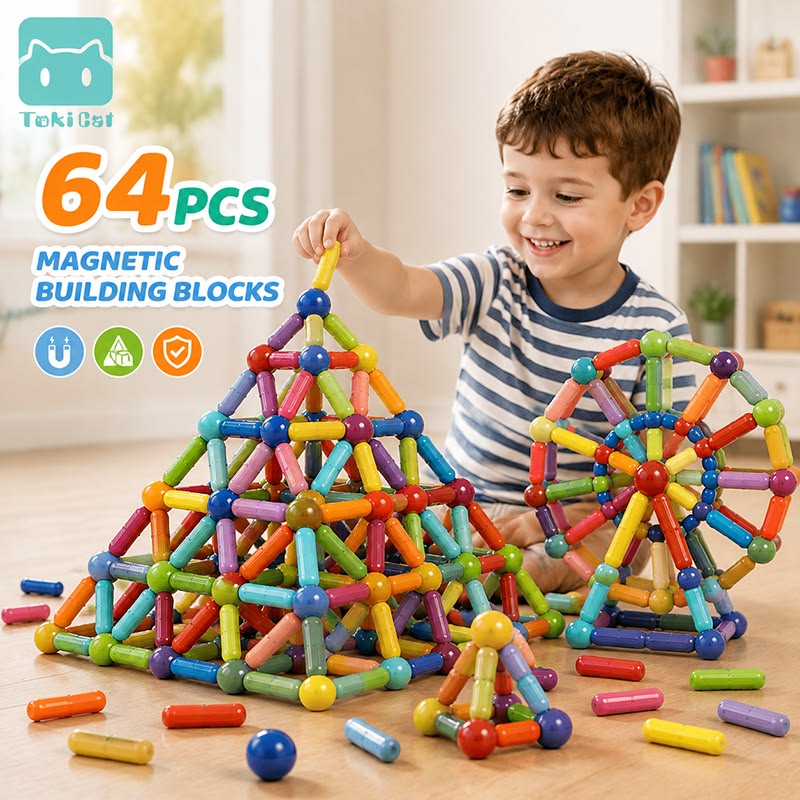 Magnetic bar blocks