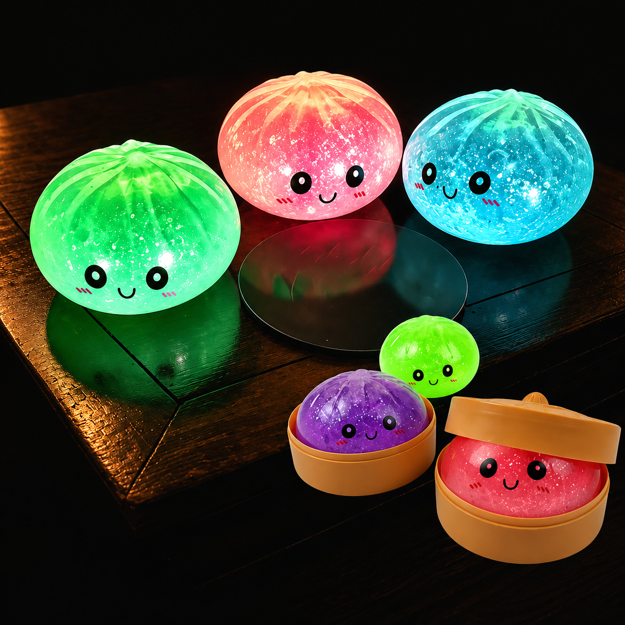 Dumpling Squishy – Rainbow