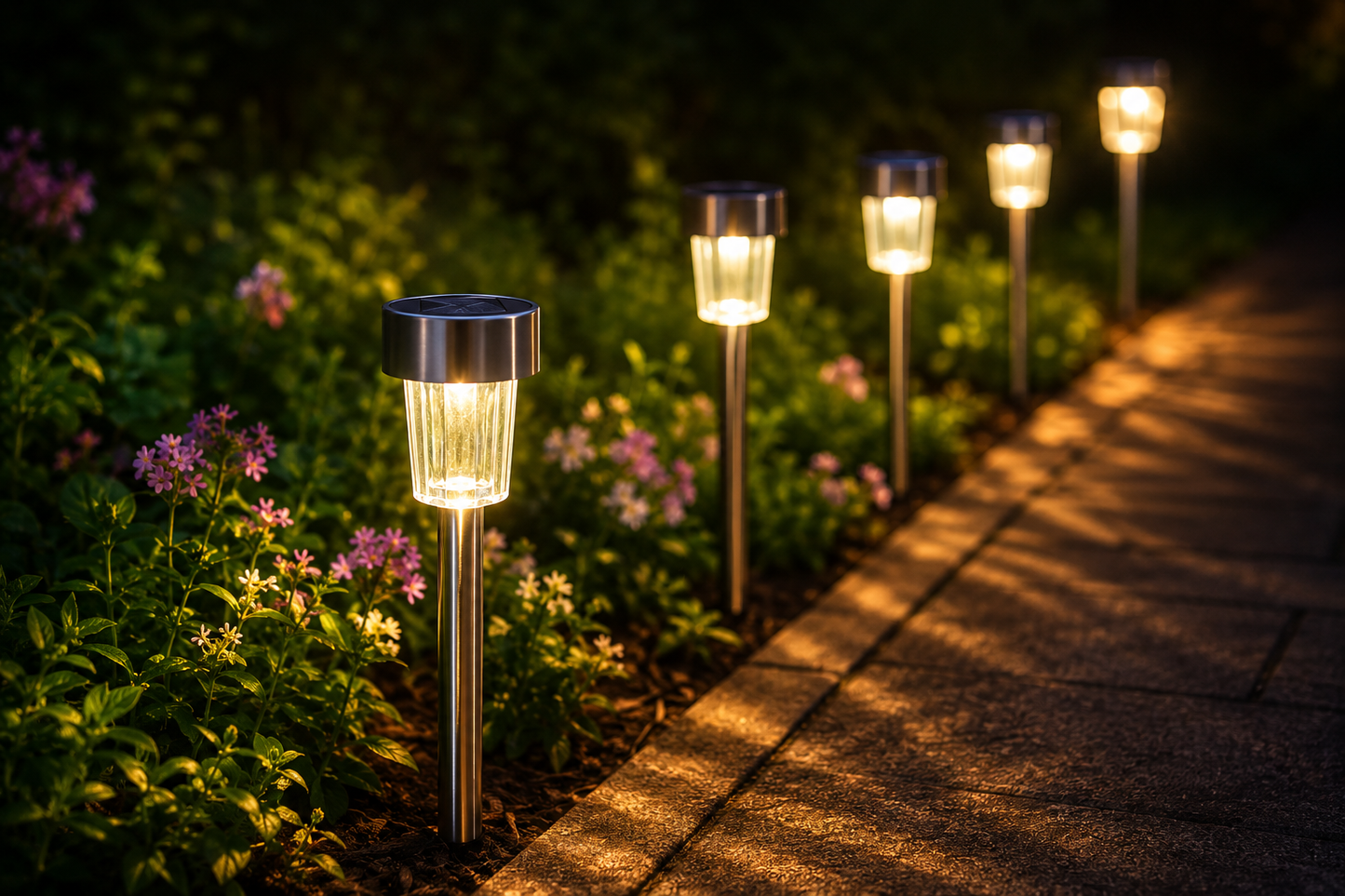 Solarne lampe od inox LED solarne lampe set 10 kom