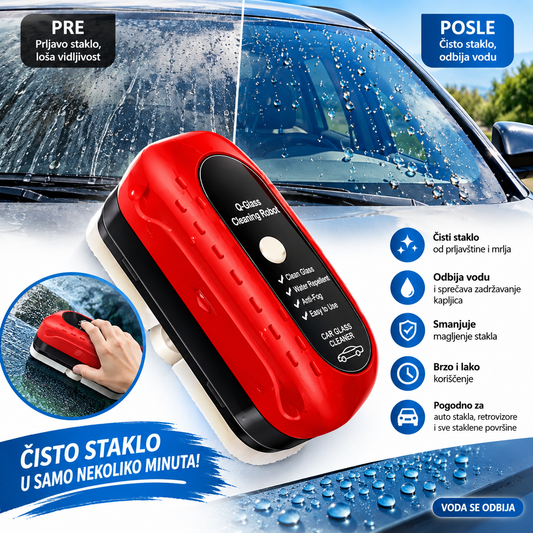 ClearGlass - Sredstvo za čišćenje stakala na autu sa aplikatorom 1+1 GRATIS